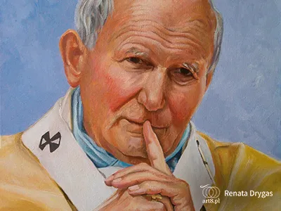 olej na płótnie, ''Jan Paweł II'' 