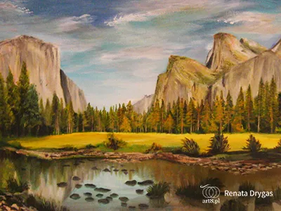 akryl na płótnie, ''Park Narodowy Yosemite 2'' 
