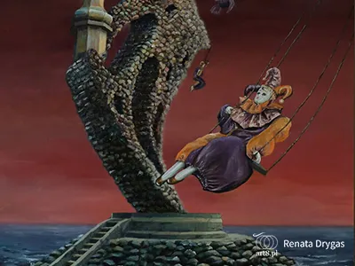 olej na płycie, ''Wyspy Pierrotów'' 