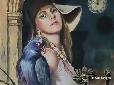 akryl na płótnie, ''Autoportret'' 