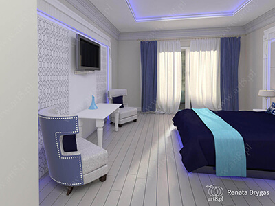 Hotel w Bonabéri, Kamerun. Wizualizacja.