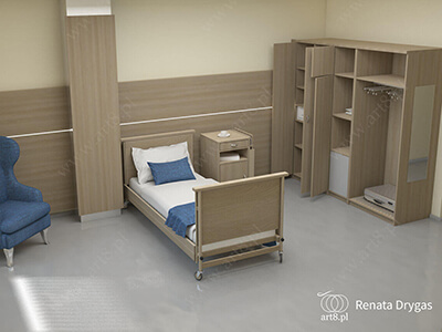 Dom Rehabilitacyjny w Mӧnchengladbach, Niemcy. Wizualizacja.